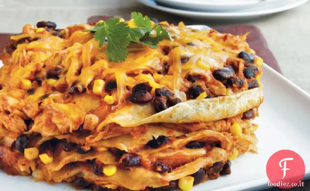Pila di pollo Enchilada
