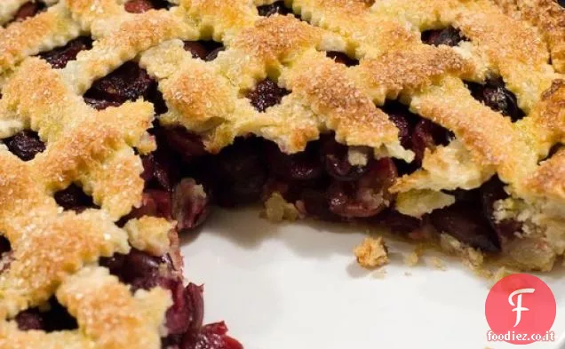 Torta di ciliegie dolci