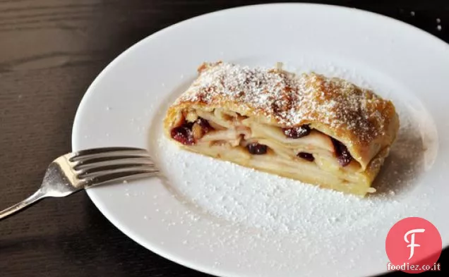 Strudel di mele al mirtillo