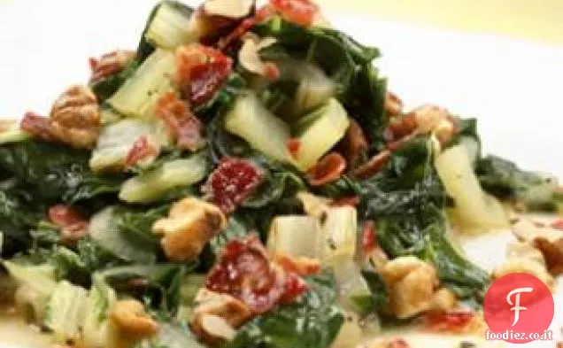 Bietole con Scalogno, Pancetta e Noci