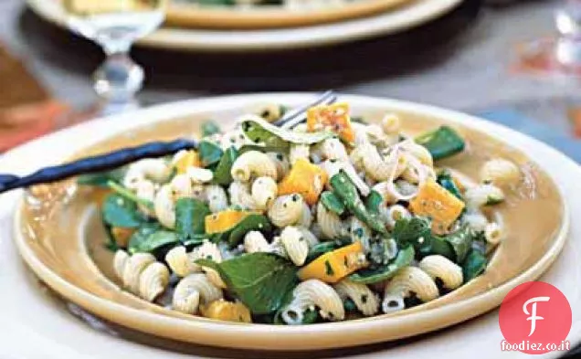 Insalata di Pasta Cavatappi con Pesto di Noci e Salvia