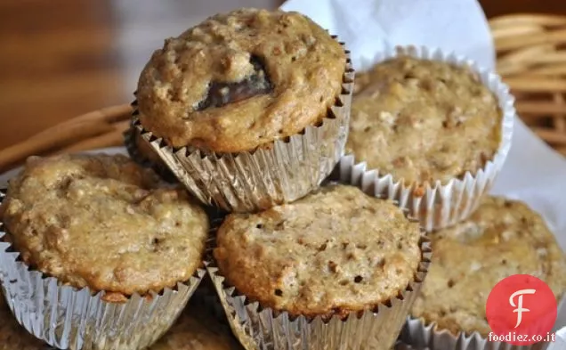 Muffin di crusca di pesca