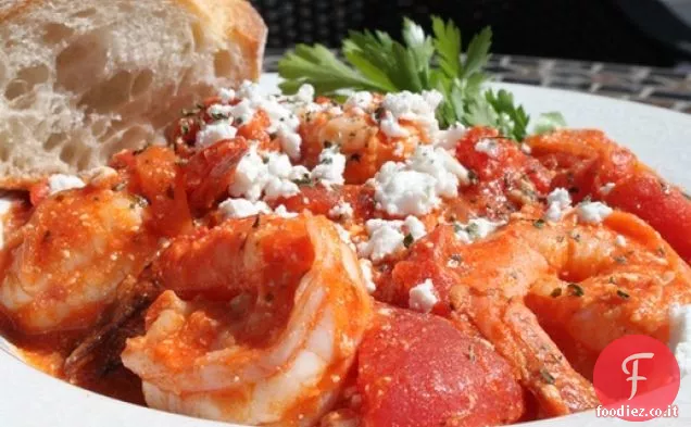 Gamberi Saganaki