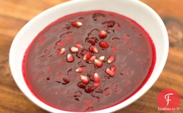 Salsa di mirtilli e melograno