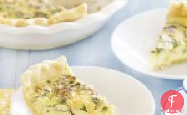 Bietole, pancetta e quiche di Gouda