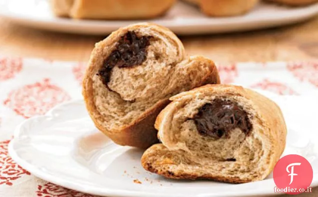 Panini ripieni di cioccolato