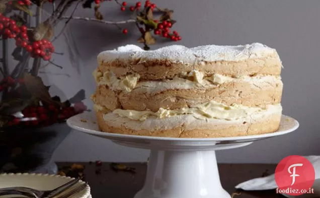 Meringa e torta al burro dolce