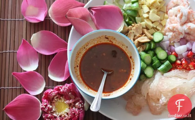Thai Pomelo e insalata di gamberetti (Miang Som O)