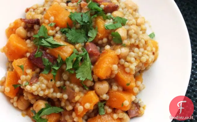 Couscous con Pancetta Croccante e Zucca