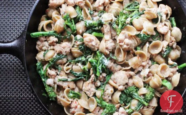 Padella Orecchiette con Salsiccia e Broccoli Rabe