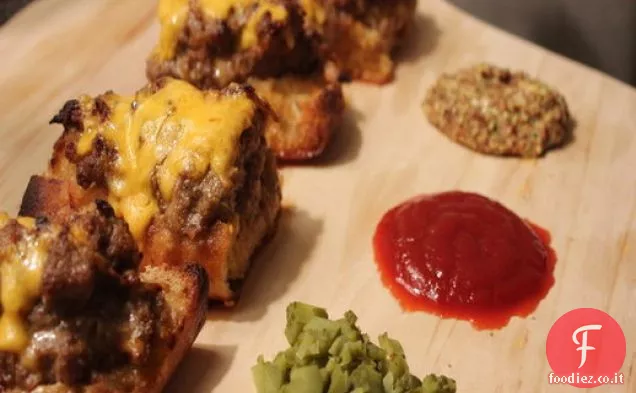 Sub Cheeseburger a faccia aperta