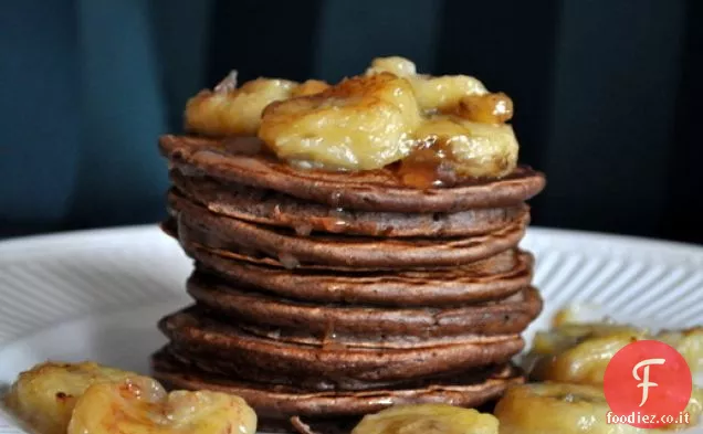 Frittelle di banana al cioccolato arrosto