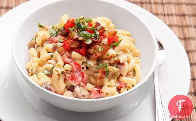 Pancetta e Pimento Maccheroni e formaggio