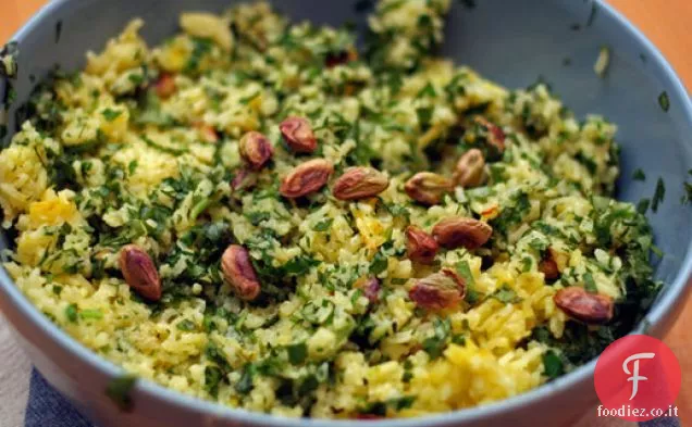 Cena stasera: Riso verde con pistacchi
