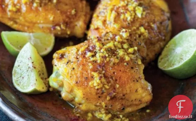 Pollo alla Curcuma con Sommacco e Lime da ' The New Persian Kitchen