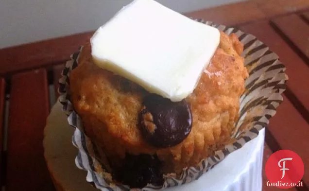Muffin al whisky con gocce di cioccolato