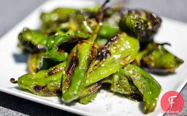 Pimientos de Padrón alla griglia