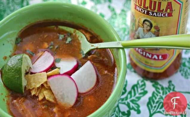 Zuppa di maiale e Hominy