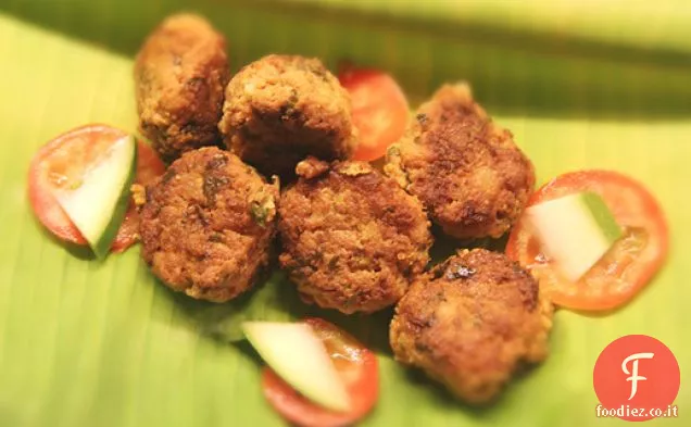 Tortini di gamberi indiani