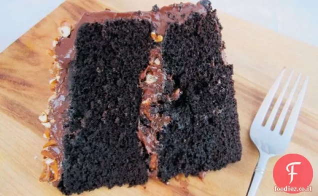 Torta di Pretzel al cioccolato Fudgy