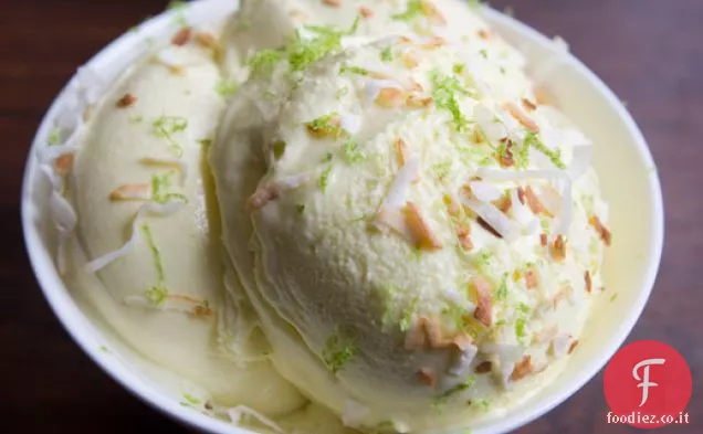 Gelato al cocco e Lime tostato