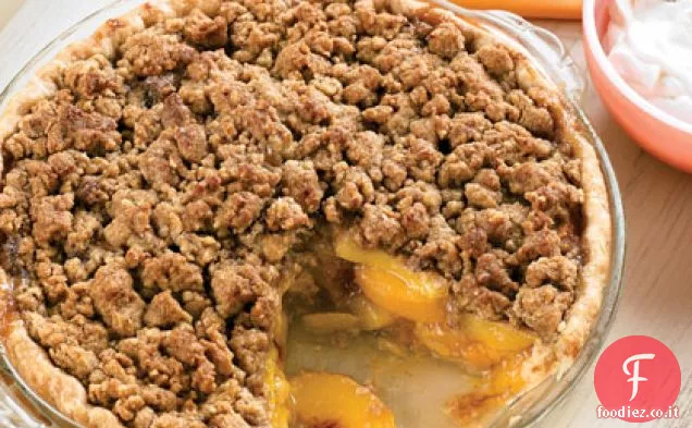 Torta di Streusel alla pesca