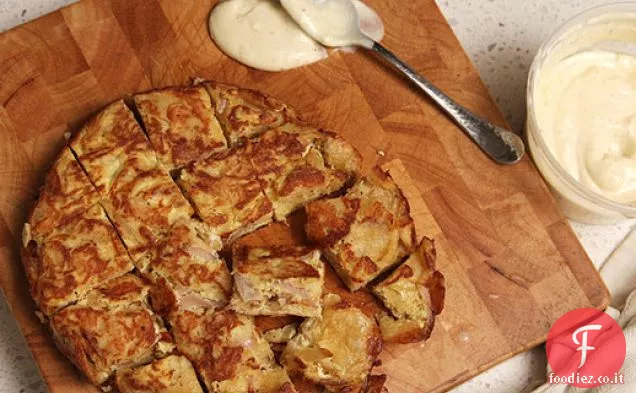 Tortilla spagnola al sale e Aceto con Allioli svelti