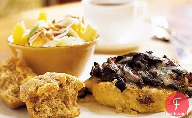 Casseruola di granella con Funghi, Prosciutto e Provolone