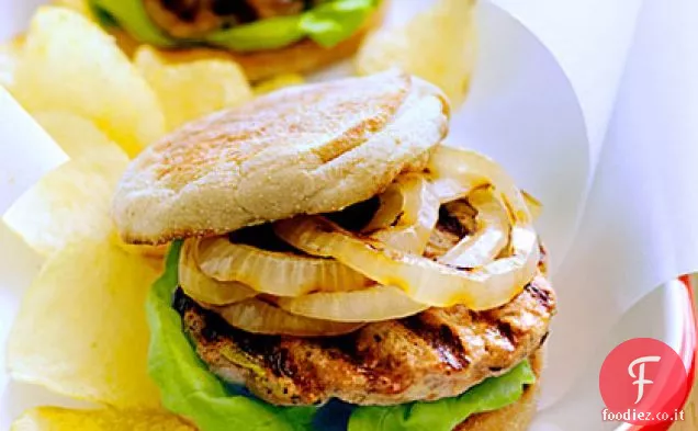 Hamburger di tacchino e zucchine alla griglia