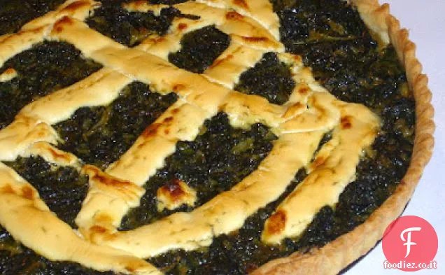 Crostata di Bietole con Grana Padano e Formaggio di Capra