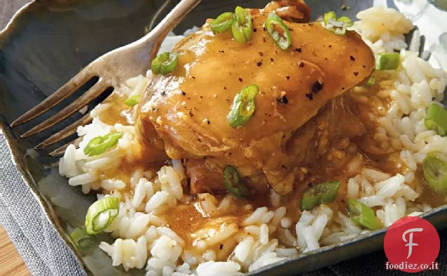 Cosce di pollo glassate dolci