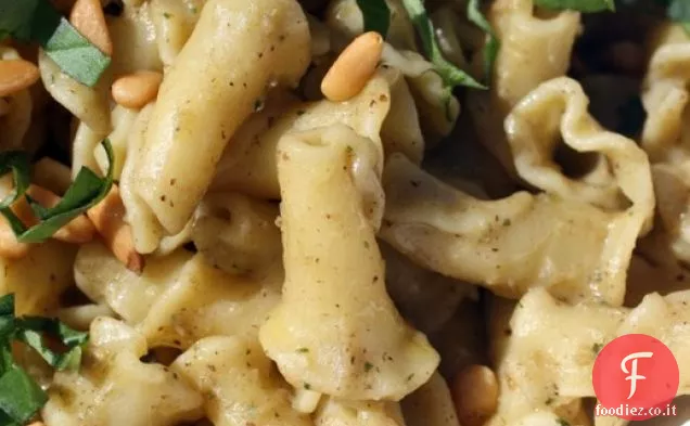 Francese in un lampo: Campanelle con caviale di melanzane