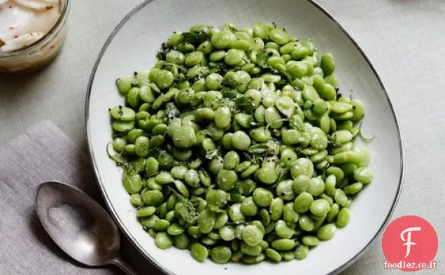 Fagioli di burro con burro, menta e lime da ' The Lee Bros. Charleston Kitchen
