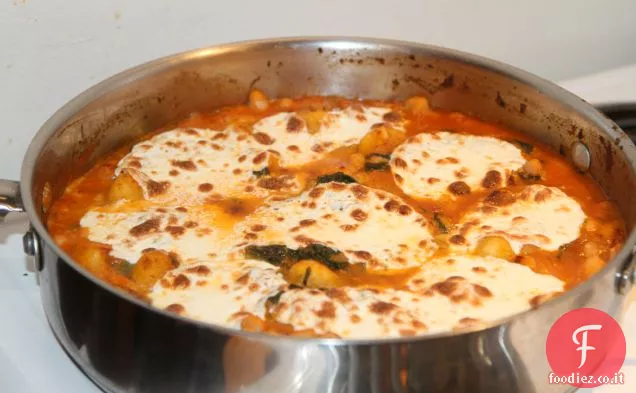 Gnocchi e Mozzarella Tostati / Bietole Arcobaleno / Fagioli Cannellini/toma