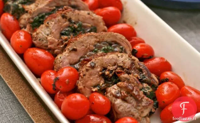 Cena stasera: filetto di maiale ripieno di Jacques Pepin