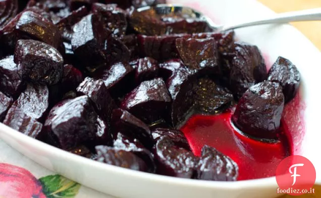 Barbabietole arrostite con glassa balsamica