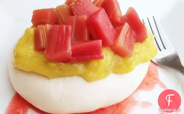 Rabarbaro e Lime Pavlovas