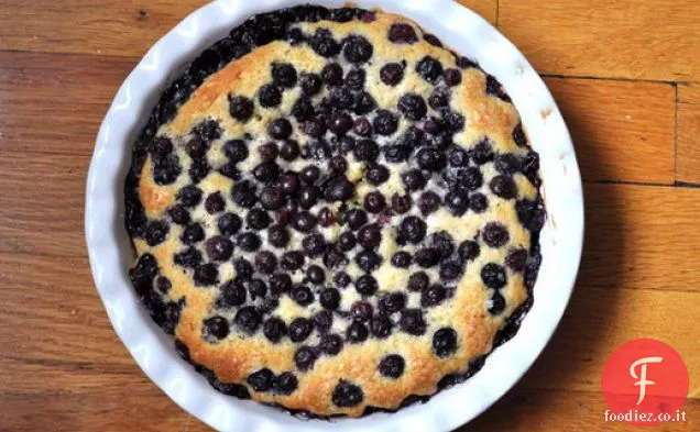Torta di muffin ai mirtilli