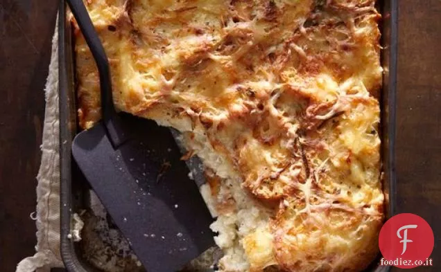 Prosciutto e Gruyère Budino di pane Da ' Un buon piatto