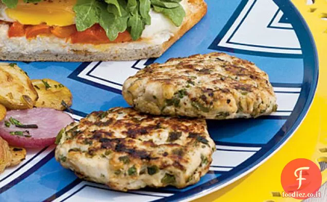 Tortini di salsiccia di tacchino e Poblano
