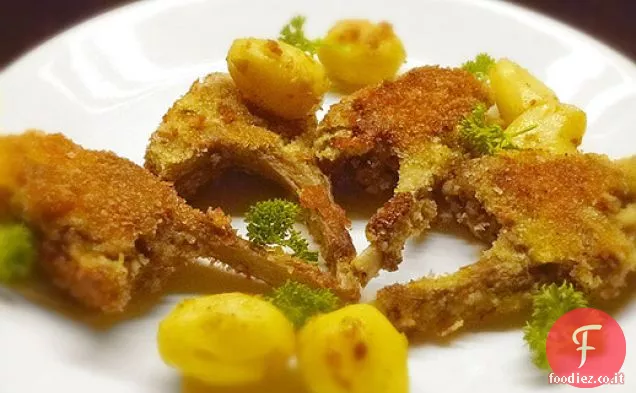 Croccanti costolette di capra in stile indiano