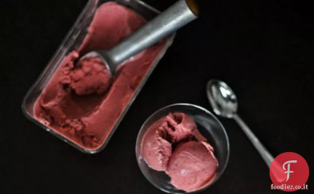 Sorbetto alla fragola arrostito al balsamico