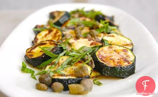 Zucchine Grigliate con Capperi, Basilico e Limone