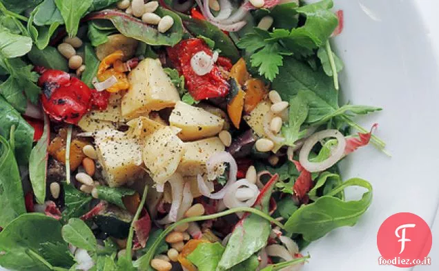 Verdure grigliate, Scalogni e Foglie miste
