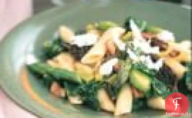 Penne Con Spugnole E Verdure Primaverili