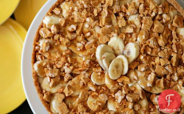 Bourbon e torta di crema di banana fragile