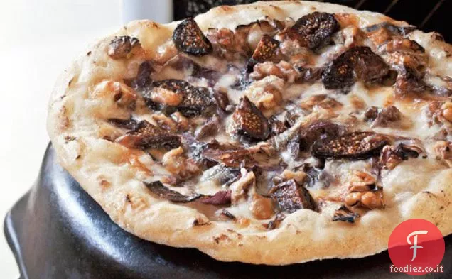 Cucinare il libro: Fico, Taleggio e Radicchio Pizza