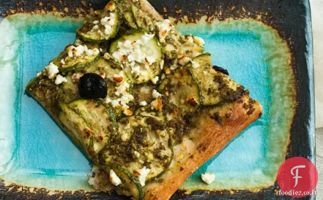 Il sussurratore croccante: Zucchine e pizza al pesto