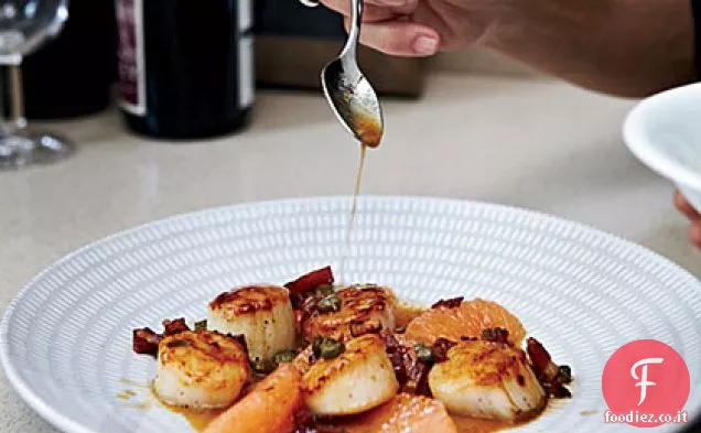 Capesante con Pompelmo e Pancetta