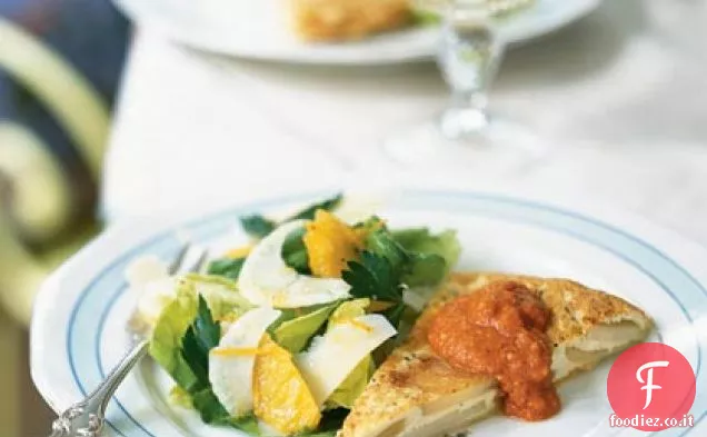 Tortilla spagnola con Mandorla Romesco